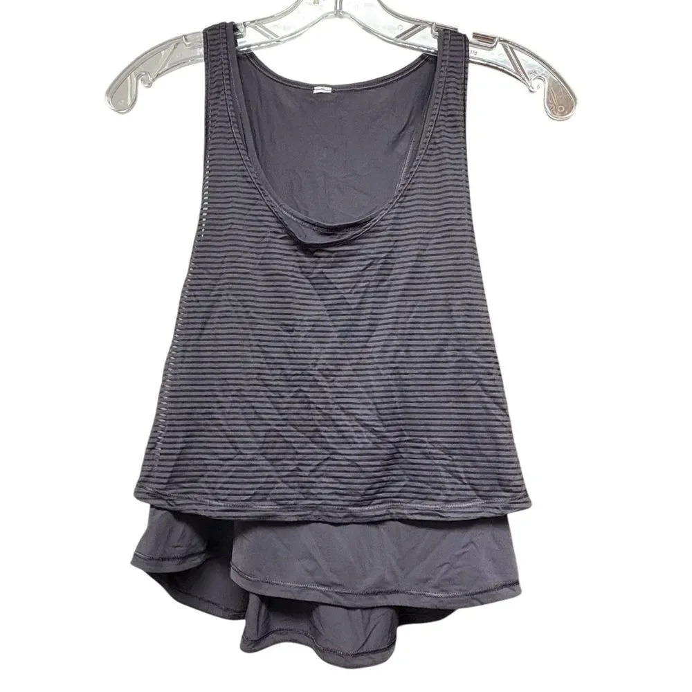 Lululemon RARE Tank Top two in one, Dark Blue Size XS